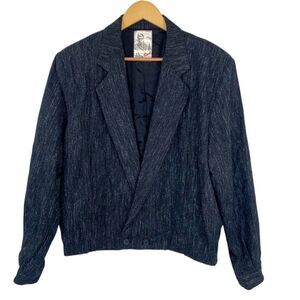 Vintage 1980’s new wave jacket large gray …